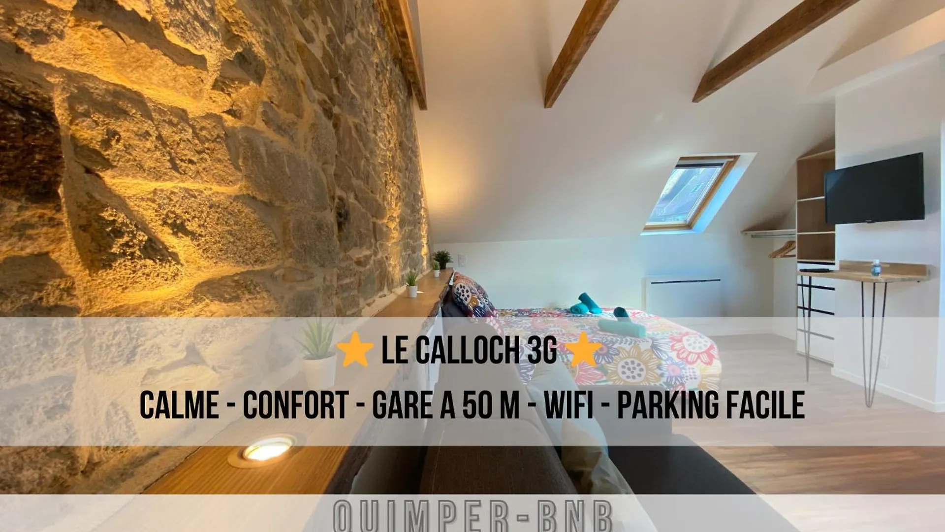 아파트 Le Calloch 3G - Superbe Studio - Quartier Gare - Wifi - Netflix 캥페르