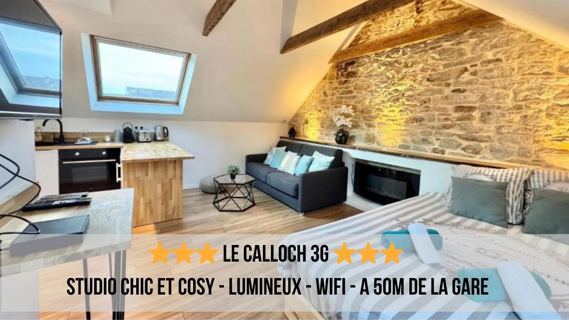 Le Calloch 3G - Superbe Studio - Quartier Gare - Wifi - Netflix 캥페르